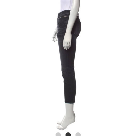 R13 midrise skinny leg jeans with zippers - Picture 3 of 7